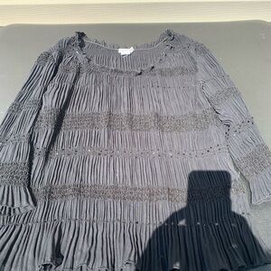 Fashion Bug Charcoal Ribbed Top